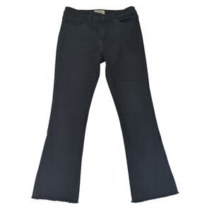 Baldwin Mid-rise Cropped Flare Jeans Black 202009 Rave Maxwell Stretch Womens 28